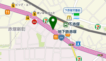 宅配ロッカーPUDO 東京メトロ有楽町線 地下鉄赤塚駅の地図画像