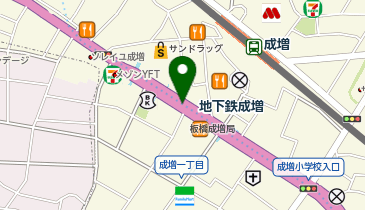 宅配ロッカーPUDO 東京メトロ有楽町線 地下鉄成増駅の地図画像