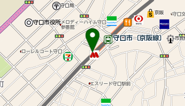 宅配ロッカーPUDO 京阪電鉄 守口市駅の地図画像