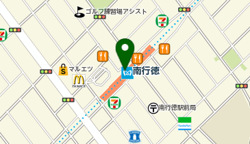 宅配ロッカーPUDO 東京メトロ東西線 南行徳駅の地図画像