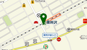 宅配ロッカーPUDO JR東日本 東所沢駅(アクセス)の地図画像