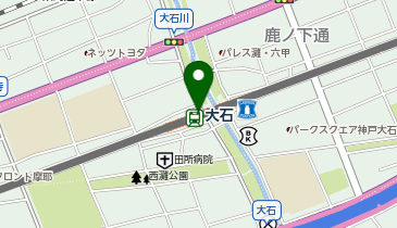 宅配ロッカーPUDO 阪神電鉄 大石駅の地図画像