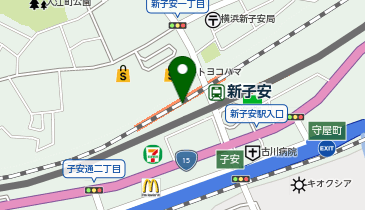 宅配ロッカーPUDO JR東日本 新子安駅(アクセス)の地図画像