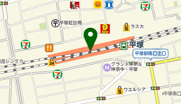宅配ロッカーPUDO JR東日本 平塚駅(アクセス)の地図画像