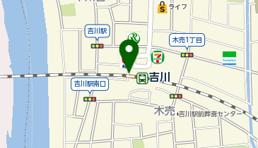 宅配ロッカーPUDO JR東日本 吉川駅(都市開発)の地図画像