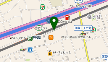 宅配ロッカーPUDO 笹塚ショッピングモールTWENTY ONEの地図画像