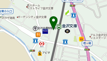 宅配ロッカーPUDO 京浜急行電鉄 金沢文庫駅 西口の地図画像