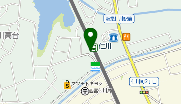 宅配ロッカーPUDO 阪急電鉄 仁川駅の地図画像