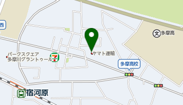 宅配ロッカーPUDO ヤマト運輸 多摩宿河原センターの地図画像