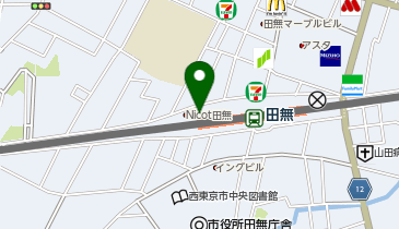 宅配ロッカーPUDO 西武スマイルパーク 田無駅北口第2駐車場の地図画像