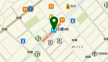 宅配ロッカーPUDO 東京メトロ東西線 行徳駅の地図画像