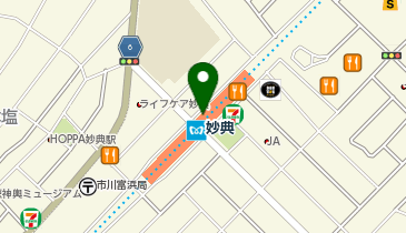 宅配ロッカーPUDO 東京メトロ東西線 妙典駅の地図画像