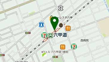 宅配ロッカーPUDO JR西日本 六甲道駅の地図画像