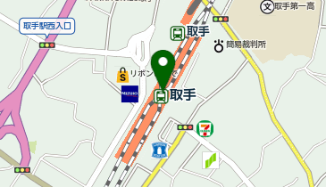 宅配ロッカーPUDO JR東日本 取手駅(アクセス)の地図画像