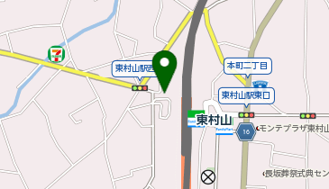 宅配ロッカーPUDO 東村山駅西口地下駐輪場の地図画像