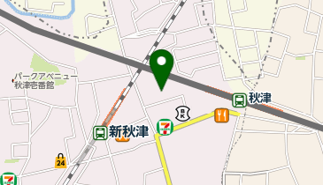 宅配ロッカーPUDO 新秋津駅第1駐輪場の地図画像