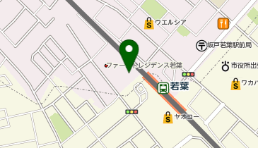 宅配ロッカーPUDO NPC24H 若葉駅西口パーキングの地図画像