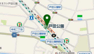 宅配ロッカーPUDO JR東日本 戸田公園駅(アクセス)の地図画像