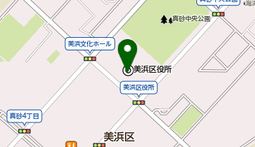 宅配ロッカーPUDO 美浜区役所の地図画像