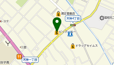 宅配ロッカーPUDO Big-A 鴻巣天神店の地図画像