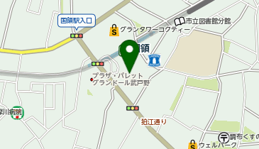 宅配ロッカーPUDO ココスクエア調布の地図画像