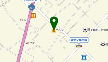 宅配ロッカーPUDO ベルク すねおり店の地図画像