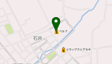 宅配ロッカーPUDO ベルク 坂戸石井店の地図画像