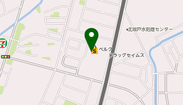 宅配ロッカーPUDO ベルク 北坂戸店の地図画像