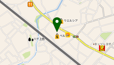宅配ロッカーPUDO ベルク 富士見関沢店の地図画像