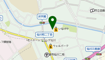 宅配ロッカーPUDO いなげや 調布仙川店の地図画像