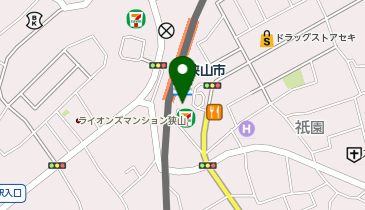 宅配ロッカーPUDO エミオ狭山市の地図画像