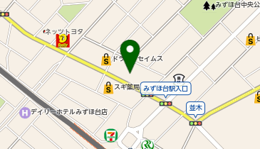 宅配ロッカーPUDO Big-A 富士見東みずほ台店の地図画像