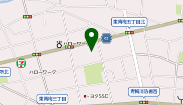 宅配ロッカーPUDO ヤマト運輸 青梅友田センターの地図画像