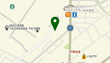 宅配ロッカーPUDO ヤマト運輸 立川栄町センターの地図画像