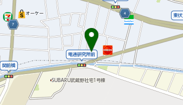 宅配ロッカーPUDO ヤマト運輸 武蔵野中央センターの地図画像