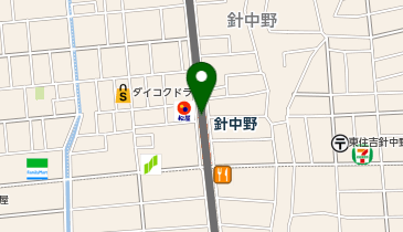 宅配ロッカーPUDO 近畿日本鉄道 針中野駅の地図画像