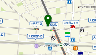 宅配ロッカーPUDO ドキわくランド 大和駅前店の地図画像