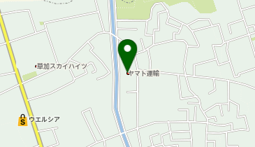 宅配ロッカーPUDO ヤマト運輸 草加学園センターの地図画像