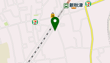 宅配ロッカーPUDO 新秋津第5駐輪場の地図画像