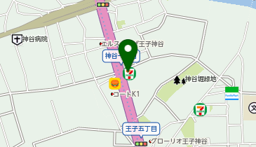 宅配ロッカーPUDO セブン-イレブン 北区神谷1丁目店の地図画像