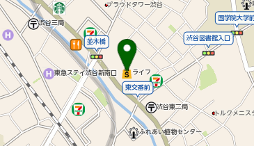 宅配ロッカーPUDO ライフ 渋谷東店の地図画像