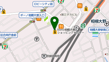 宅配ロッカーPUDO ライフ 相模大野駅前店の地図画像