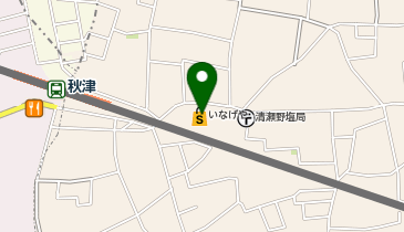 宅配ロッカーPUDO いなげや 秋津駅前店の地図画像