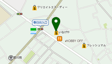 宅配ロッカーPUDO いなげや ina21愛川春日台店の地図画像