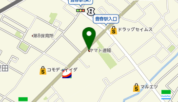 宅配ロッカーPUDO ヤマト運輸 春日部豊春センターの地図画像