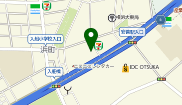 宅配ロッカーPUDO ヤマト運輸 鶴見朝日町センターの地図画像