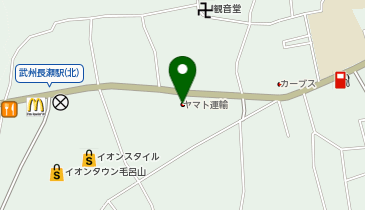 宅配ロッカーPUDO ヤマト運輸 埼玉もろやま中央センターの地図画像