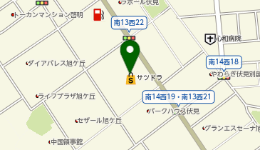 宅配ロッカーPUDO サツドラ 伏見啓明店の地図画像