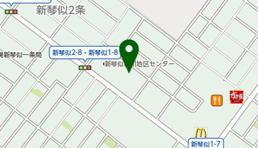 宅配ロッカーPUDO サツドラ 新琴似店の地図画像