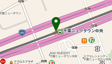 宅配ロッカーPUDO 北総鉄道 千葉ニュータウン中央駅の地図画像
